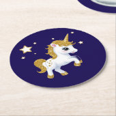 魔法のユニコーン ラウンドペーパーコースター (アングル)
