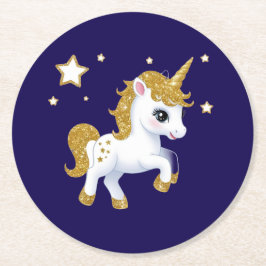 魔法のユニコーン ラウンドペーパーコースター