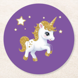 魔法のユニコーン ラウンドペーパーコースター