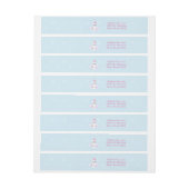 魔法のユニコーン ラップアラウンド宛名ラベル (シート)