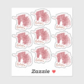 魔法のユニコーン 信じ |  |バラ金ゴールドフェイクグリッター シール (シート)