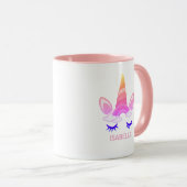 魔法のユニコーン 名前入り マグカップ (正面右)