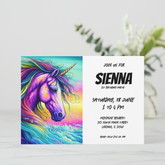 魔法のユニコーン 招待状 (スタンド正面)