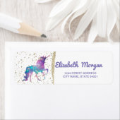 魔法のユニコーン、金ゴールド紙吹雪 ラベル (インサイチュ)