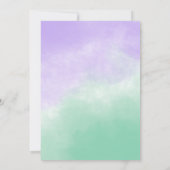 魔法のユニコーン 2歳の誕生日パーティー 招待状 (裏面)