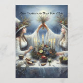 魔法のユール・セレブレーション　フラットホリデーカード 招待状 (正面)