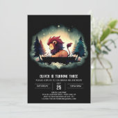 魔法のライオンの誕生日 招待状 (スタンド正面)