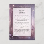 魔法のラベンダーフェアリー結婚ライト エンクロージャーカード (正面)