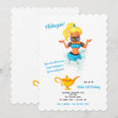 魔法のランプの精霊からの招待 招待状 (正面/裏面)