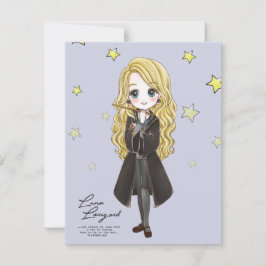 魔法のルナ・ラブグッド・ウォーターカラー ノートカード
