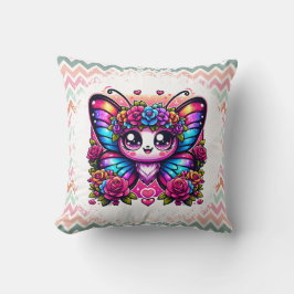 魔法のレインボーバタフライ クッション