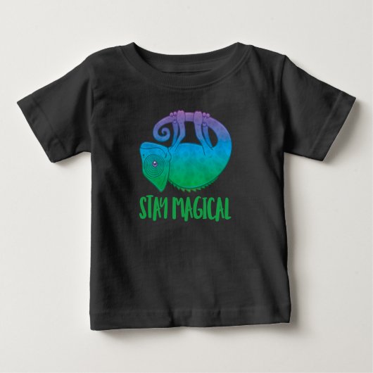 魔法のレベスティングカメレオン ベビーTシャツ (正面)
