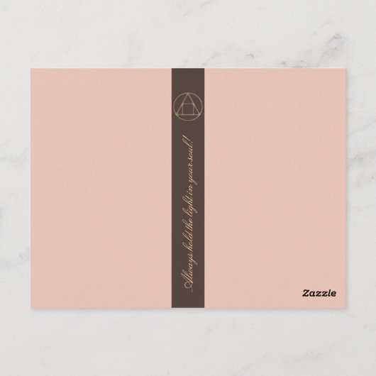 魔法のヴィンテージ ファンタジー 誕生日 ギフト バウチャー ポストカード (裏面)