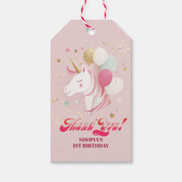 魔法の一歳の誕生日ユニコーン ギフトタグ