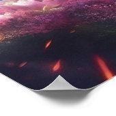 魔法の一角妖精の物語のお城の誕生日プレゼント ポスター (角)