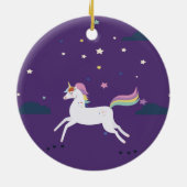 魔法の一角星の星,雲 セラミックオーナメント (裏面)
