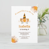 魔法の一角獣秋ハロウィーン誕生パーティー 招待状 (スタンド正面)