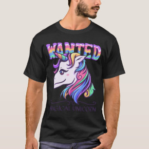 魔法の一角獣(ユニコーン)の馬が欲しがる Tシャツ