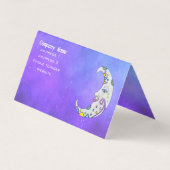 魔法の三日月のかわいらし顔マカラフルーク 名刺 (裏面)