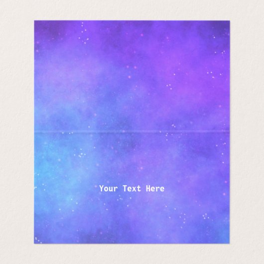 魔法の三日月のかわいらし顔マカラフルーク 名刺 (内部フラット)