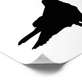 魔法の三日月、妖精とカラスファンタジー ポスター (角)