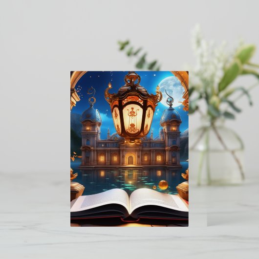 魔法の不思議なユートピアの世界 箔シーズンポストカード (立ち正面)