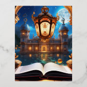 魔法の不思議なユートピアの世界 箔シーズンポストカード (正面)