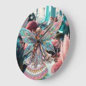 魔法の世界疑問に思 ラージ壁時計 (傾斜)