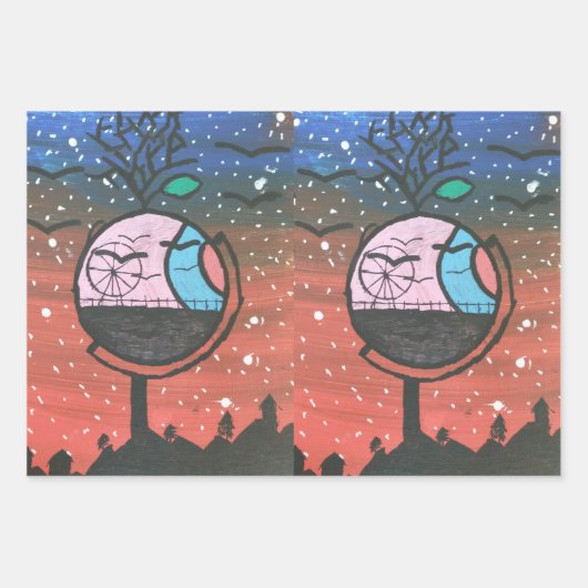 魔法の世界 ラッピングペーパーシート (正面)