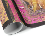 魔法の人形および弓ビクトリア時代の人のクリスマス ラッピングペーパー (ロールコーナー)