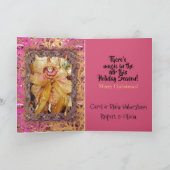 魔法の人形とおじぎビクトリアンのクリスマス シーズンカード (内部)