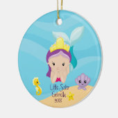 魔法の人魚の妹のクリスマス セラミックオーナメント (左)