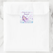 魔法の人魚の子供たちの誕生日 スクエアシール (バッグ)