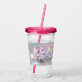 魔法の人魚の子供の誕生日パーティー アクリルタンブラー (裏面)