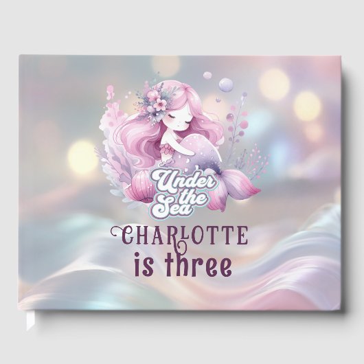 魔法の人魚の子供の誕生日パーティー ゲストブック (正面)