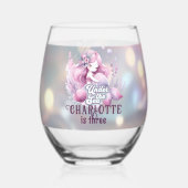 魔法の人魚の子供の誕生日パーティー ステムなしワイングラス (正面)