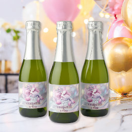 魔法の人魚の子供の誕生日パーティー スパークリングワインラベル