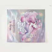 魔法の人魚の子供の誕生日パーティー タペストリー (正面(横))