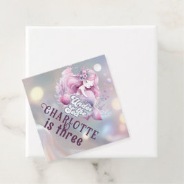 魔法の人魚の子供の誕生日パーティー フェイバータグ