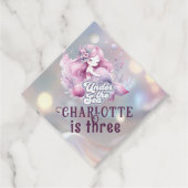 魔法の人魚の子供の誕生日パーティー フェイバータグ (正面)