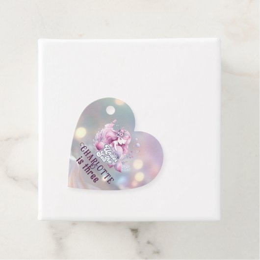 魔法の人魚の子供の誕生日パーティー フェイバータグ (インサイチュ)