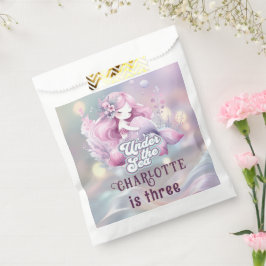 魔法の人魚の子供の誕生日パーティー フェイバーバッグ