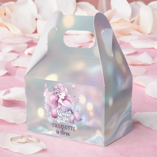魔法の人魚の子供の誕生日パーティー フェイバーボックス (ウェディング)