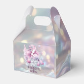 魔法の人魚の子供の誕生日パーティー フェイバーボックス (裏面サイド)