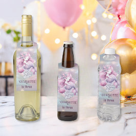 魔法の人魚の子供の誕生日パーティー ボトルネックタグ