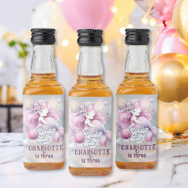 魔法の人魚の子供の誕生日パーティー リキュールボトルラベル