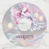 魔法の人魚の子供の誕生日パーティー ワイングラスタグ (裏面)