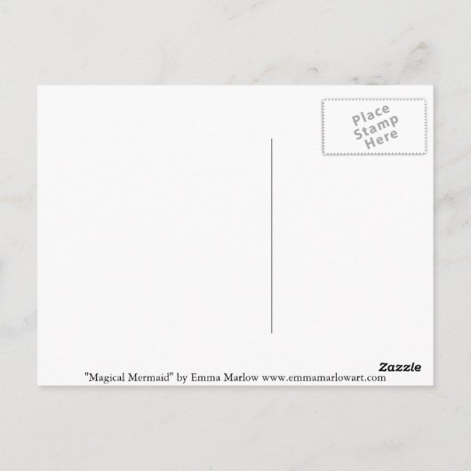 魔法の人魚の月 ポストカード (裏面)