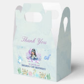 魔法の人魚の水の色の誕生日お気に入りボックス フェイバーボックス (オープン)