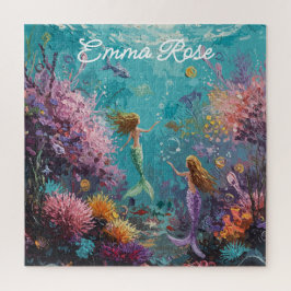魔法の人魚の水中シーン ジグソーパズル
